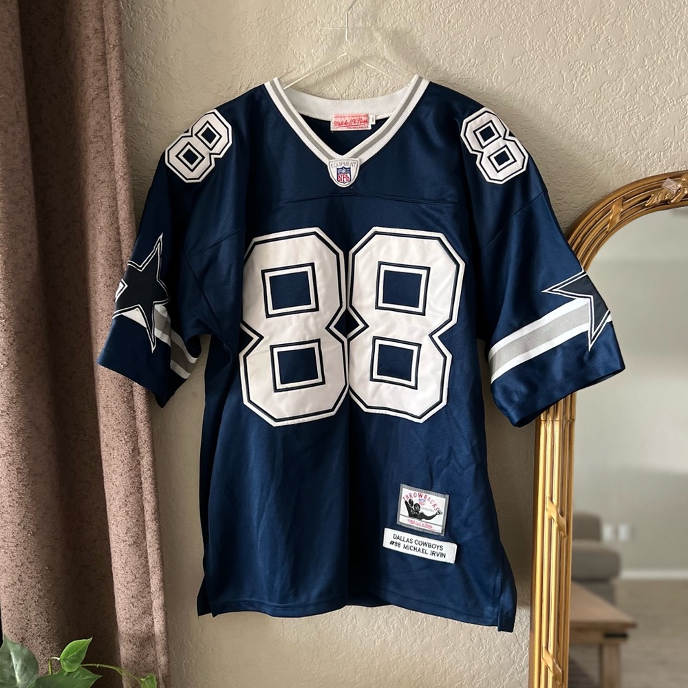 Mitchell & Ness Michael Irvin #88 Dallas Cowboys Throwback Authentic Jer…